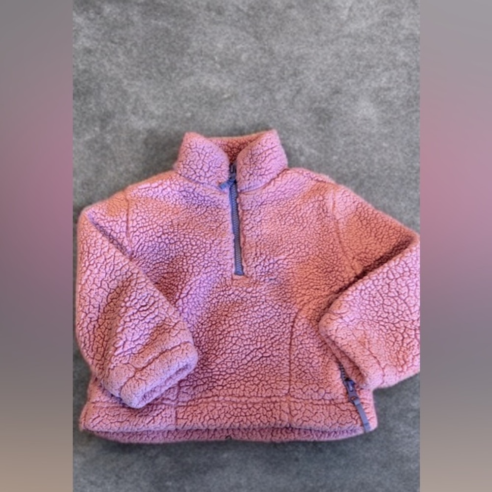 Crewcuts size 4-5 Sherpa zip up jacket​​​​